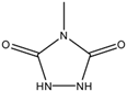 Chemical structure of 4-Methyl-1,2,4-triazoline-3,5-dione | 13274-43-6