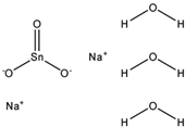 Chemical structure of Sodium Stannate trihydrate | 12058-66-1