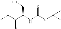 Chemical structure of Boc-isoleucyl-Osu | 3392.08.3