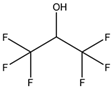 Chemical structure of 1,1,1,3,3,3-Hexafluoro-2-propanol | 920-66-1
