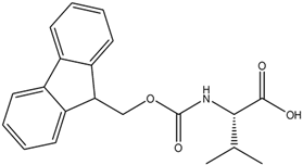 Chemical structure of FMOC-VAL-OH | 68858-20-8