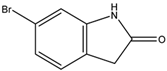 Chemical structure of 6- Bromooxindole | 99365-40-9