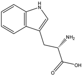 Chemical structure of L- Tryptophane | 73-22-3