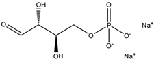 Chemical structure of D-Erythrose-4-phosphate sodium salt | 103302-15-4