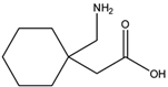Chemical structure of Gabapentin | 60142-96-3