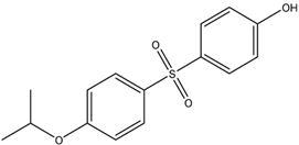 Chemical structure of 4-Hydroxy-4'-isopropoxydiphenylsulfone | 95235-30-6