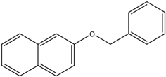 Chemical structure of 2-( Phenylmethoxy) -Naphthalene | 613-62-7