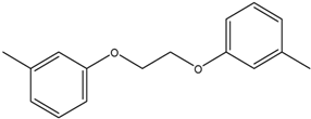 Chemical structure of 1,2-Bis ( 3-Methylphenoxy)ethane | 54914-85-1