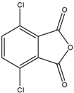 Chemical structure of 3,6-Dichlorophthalic anhydride | 4466-59-5