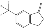 Chemical structure of 6-(Trifluoromethyl)-1-indanone | 68755-37-3