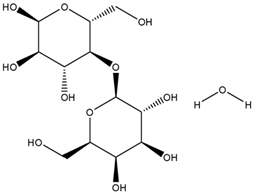 Chemical structure of Lactose Monohydrate | 64044-51-5