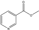 Chemical structure of Methyl pyridine-3-carboxylate | 93-60-7