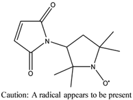 Chemical structure of 3-Maleimido-PROXYL | 5389-27-5