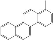 Chemical structure of 1-Methylchrysene | 3351-28-8