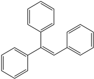 Chemical structure of Triphenylethylene | 58-72-0