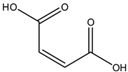 Chemical structure of Maleic acid | 110-16-7