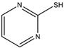 Chemical structure of 2-Mercaptopyrimidine | 1450-85-7