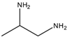 Chemical structure of 1,2-Diaminopropane | 78-90-0