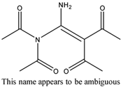 Chemical structure of Tetra acetyl ethylenediamine | 10543-57-4