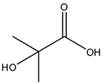 Chemical structure of 2-Hydroxyisobutyric acid | 594-61-6