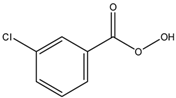Chemical structure of 3-Chloroperoxybenzoic acid | 937-14-4