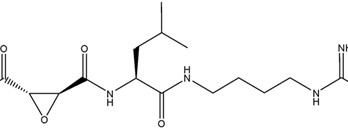 Chemical structure of E-64 | 66701-25-5