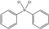 Chemical structure of Diphenyldichlorosilane | 80-10-4