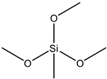 Chemical structure of Methyltrimethoxysilane | 1185-55-3