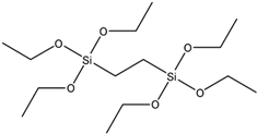 Chemical structure of 1,2-Bis-(triethoxysilyl)ethane | 16068-37-4