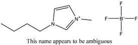 Chemical structure of 1-Butyl-3-methylimidazolium tetrafluoroborate | 174501-65-6