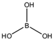 Chemical structure of Boric Acid ACS reagent | 10043-35-3