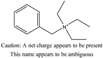 Chemical structure of Triethylbenzenemethanammonium | 56-37-1