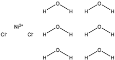 Chemical structure of Nickel (II)chloride hexahydrate | 7791-20-0