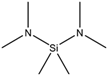 Chemical structure of Bis(dimethylamino)dimethylsilane | 3768-58-9