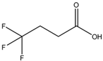 Chemical structure of 4,4,4-Trifluorobutyric acid | 406-93-9