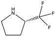 Chemical structure of (S)-2-Trifluoromethylpyrrolidine | 119580-41-5
