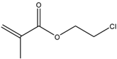 Chemical structure of 2-Chloroethyl methacrylate | 1888-94-4