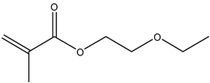 Chemical structure of 2 Ethoxyethyl methacrylate | 2370-63-0
