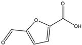 Chemical structure of 5-Formyl-2-furancarboxylic acid | 13529-17-4