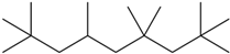 Chemical structure of 2,2,4,4,6,8,8-Heptamethylnonane | 4390-04-9
