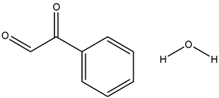 Chemical structure of Phenylglyoxal Monohydrate | 1074-12-0