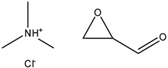 Chemical structure of Glycidal trimethyl ammonium chloride | 3033-77-0