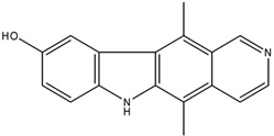 Chemical structure of 9-Hydroxyellipticine | 51131-85-2