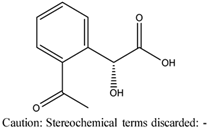 Chemical structure of (R)-(−)-O-Acetylmandelic acid | 51019-43-3