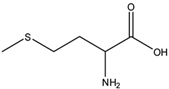 Chemical structure of DL-Methionine | 59-51-8