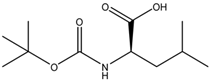 Chemical structure of Boc-D-leucine | 16937-99-8