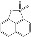 Chemical structure of 1,8-Naphthosultone | 83-31-8