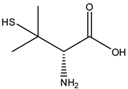 Chemical structure of D-Penicillamine | 52-67-5