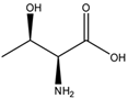 Chemical structure of L-Threonine | 72-19-5