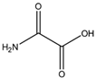 Chemical structure of Oxamic acid | 471-47-6